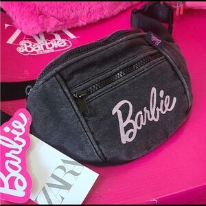 Zara Barbie Black Waist Bag